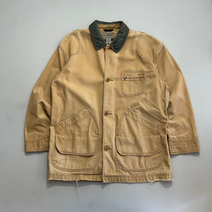 Large Tan L.L. Bean Barn Coat