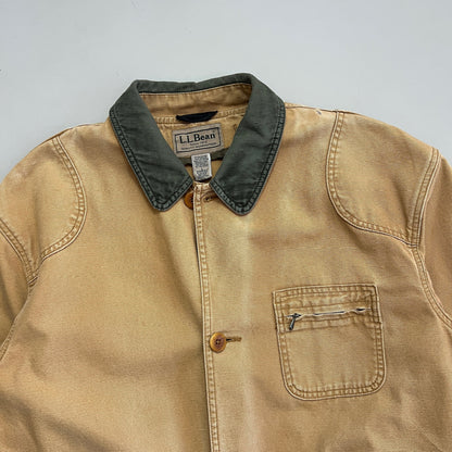 Large Tan L.L. Bean Barn Coat