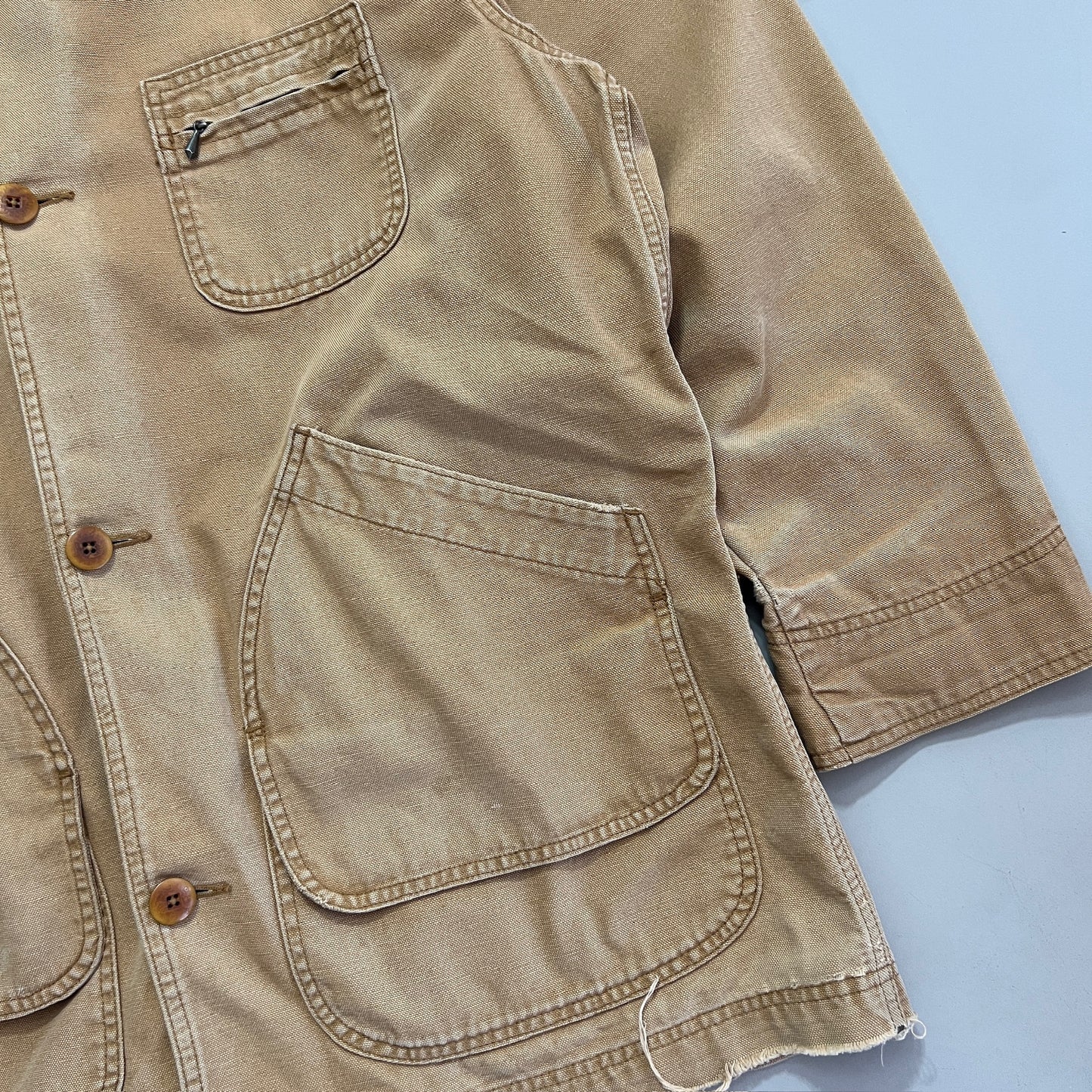 Large Tan L.L. Bean Barn Coat