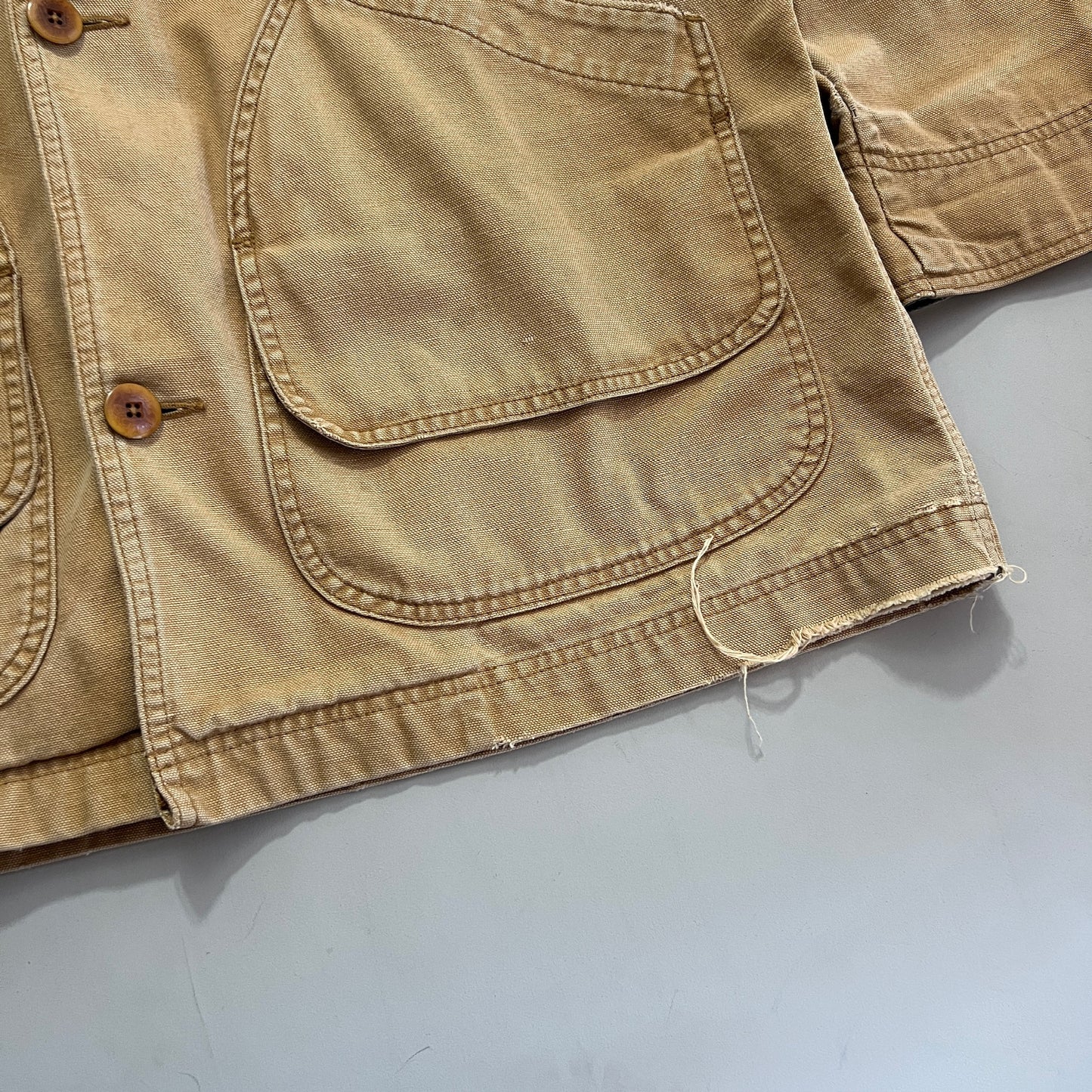 Large Tan L.L. Bean Barn Coat
