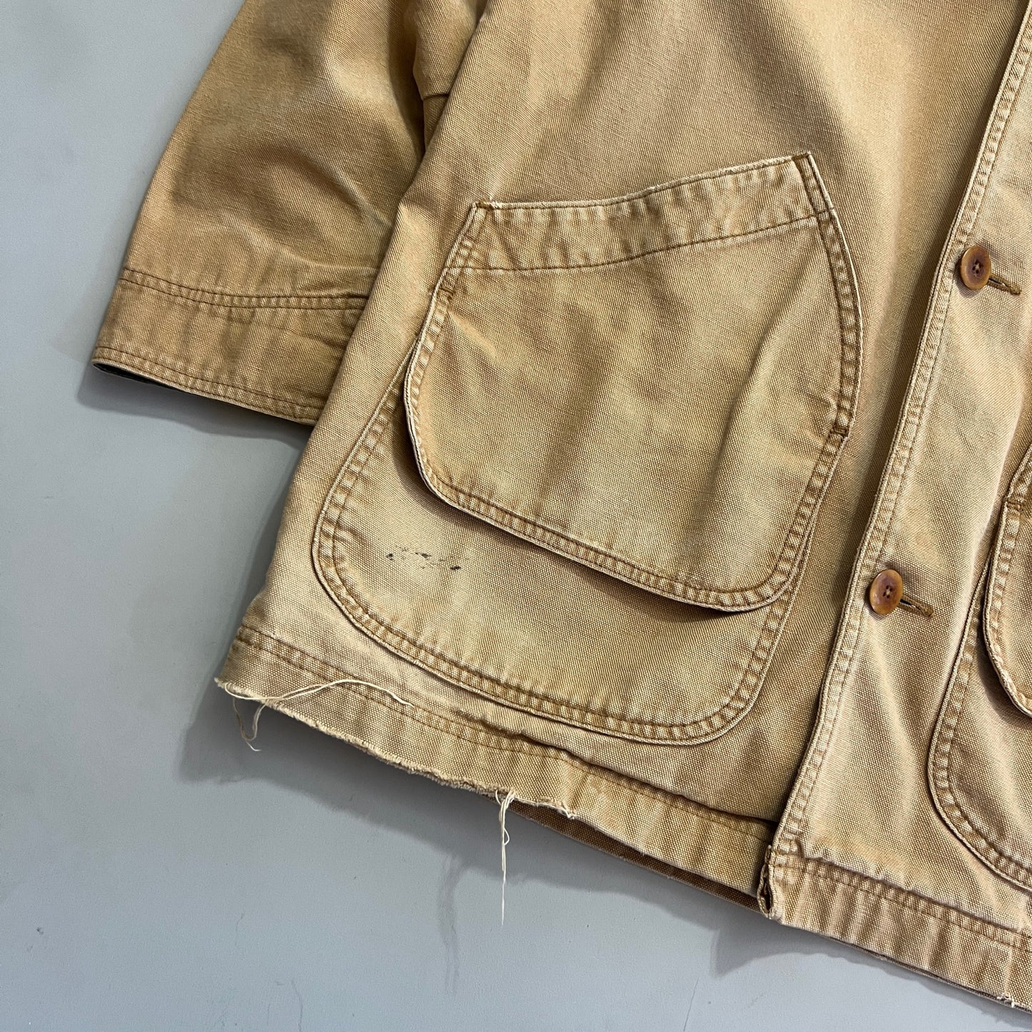 Large Tan L.L. Bean Barn Coat