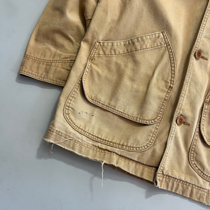 Large Tan L.L. Bean Barn Coat