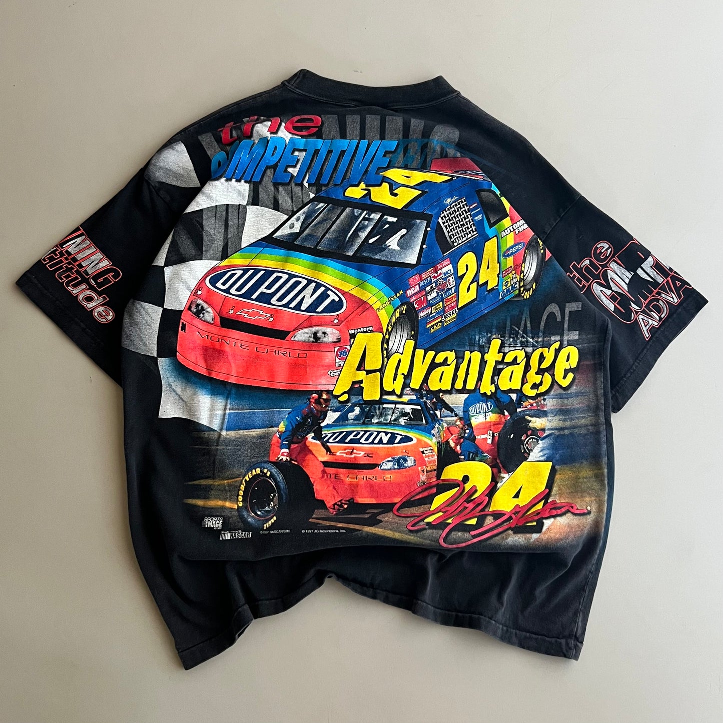 XL 1997 Jeff Gordon Winston Champion AOP T-shirt