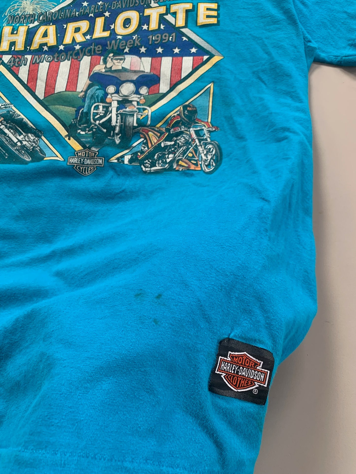 XL 1991 Harley Davidson Charlotte Rally T-shirt