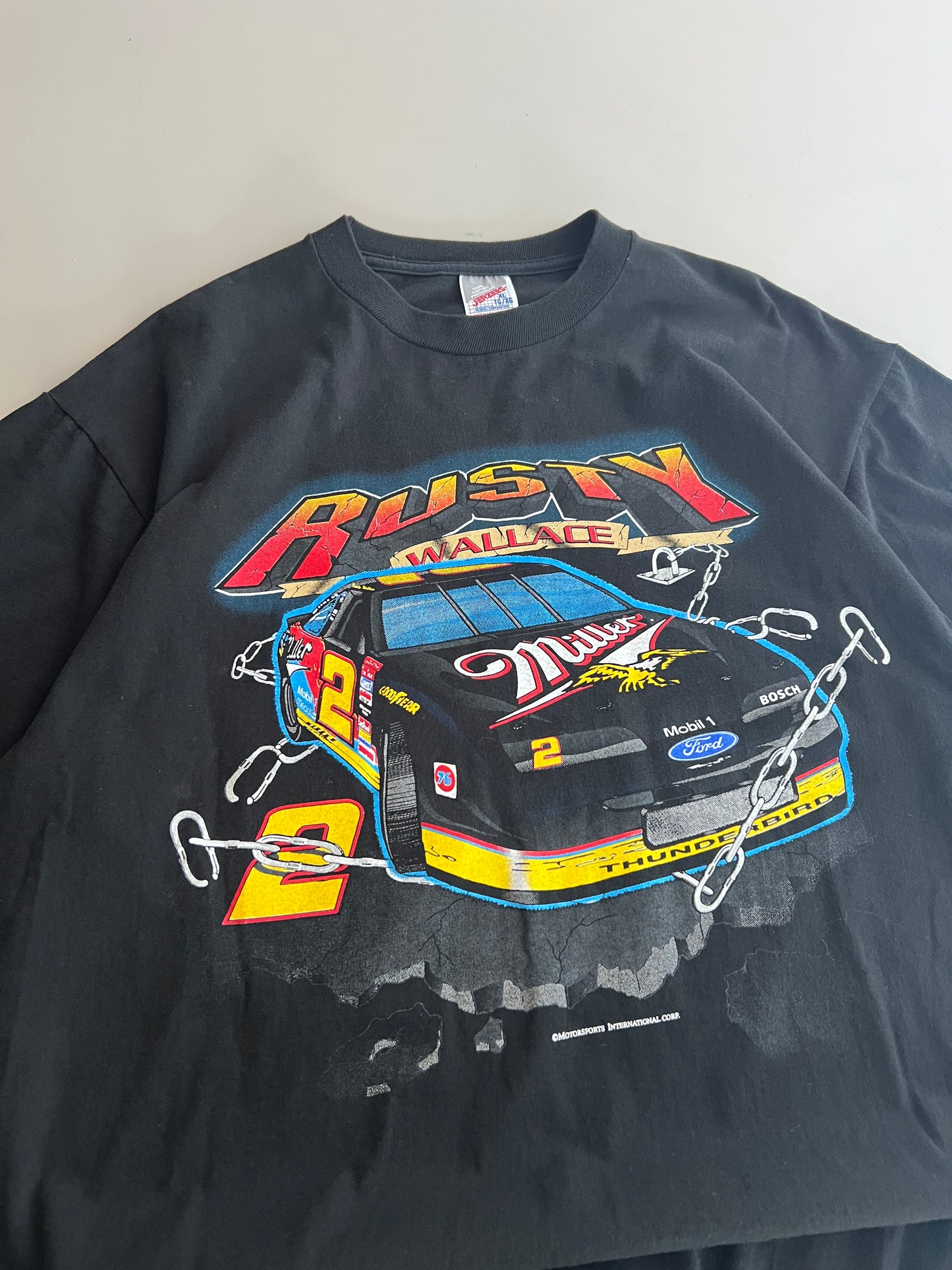 XL 90s Rusty Wallace Unleash the Power T-shirt