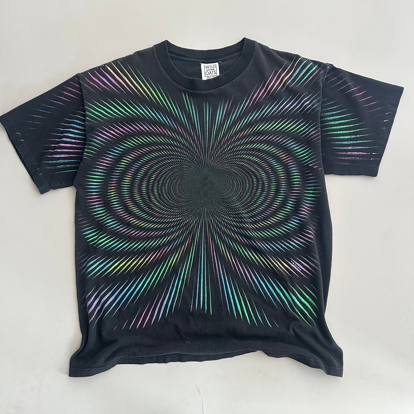 XL 1996 Wild Oats Optical Art T-shirt