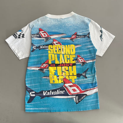 Large 1995 Mark Martin Mark the Shark AOP T-shirt