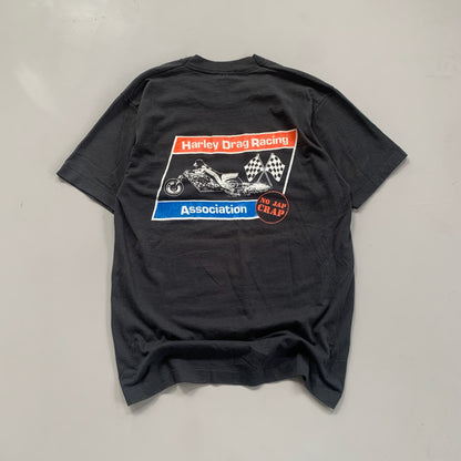 Large 1988 Harley Davidson Drag Racing T-shirt