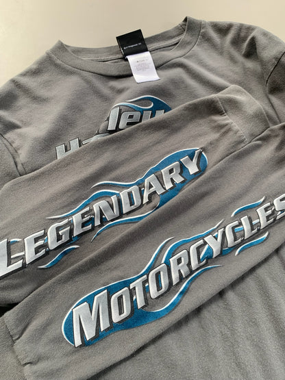 Medium 2000s Harley Davidson Texas Flame Sleeve T-shirt