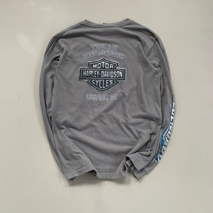 Medium 2000s Harley Davidson Texas Flame Sleeve T-shirt