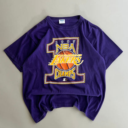 Large 1987 LA Lakers NBA Champs T-shirt