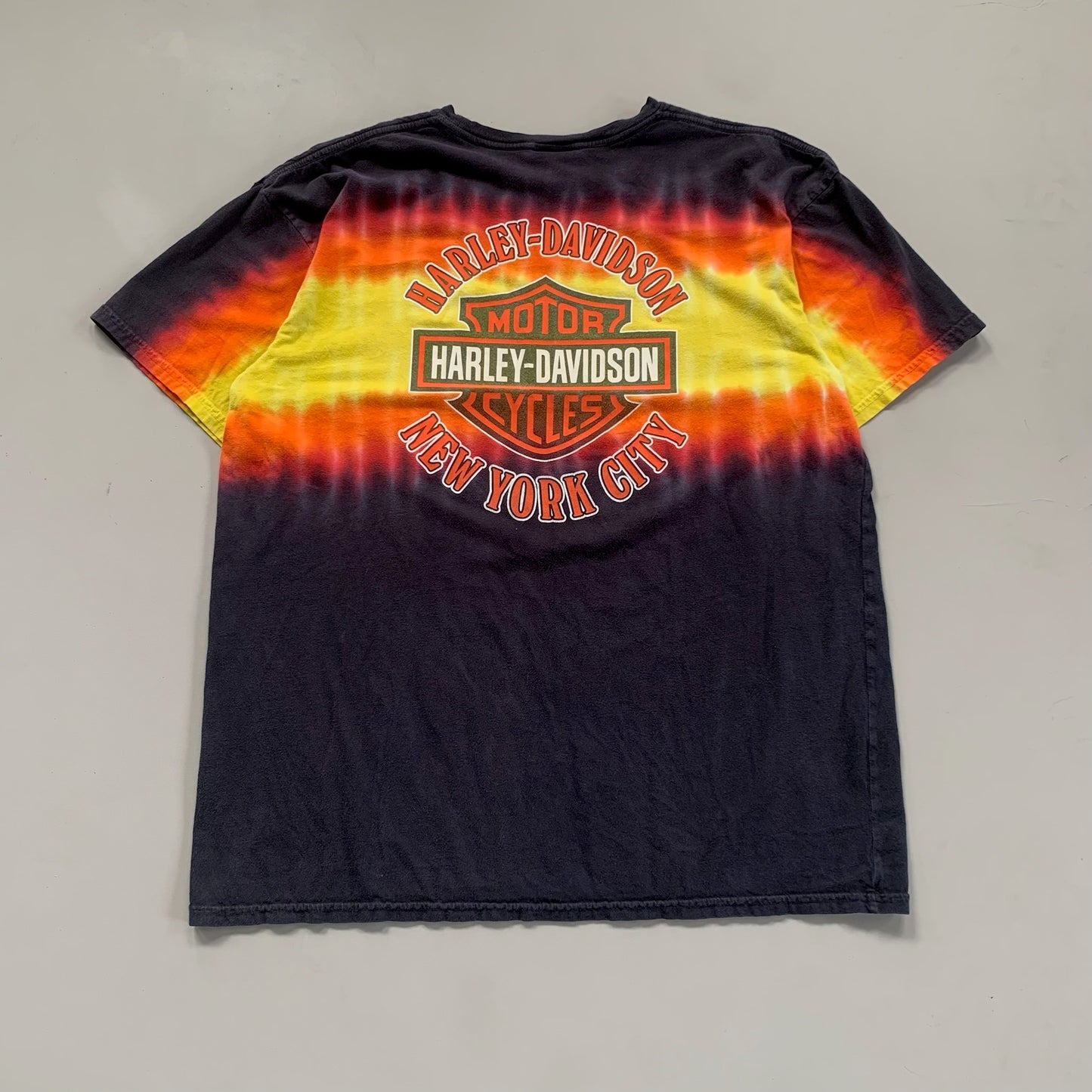 XL 2000s Harley-Davidson New York City Tye Dye T-shirt