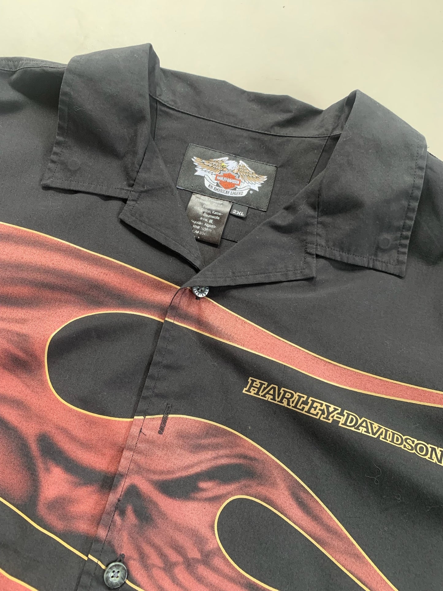XXL Harley Davidson Button Shirt