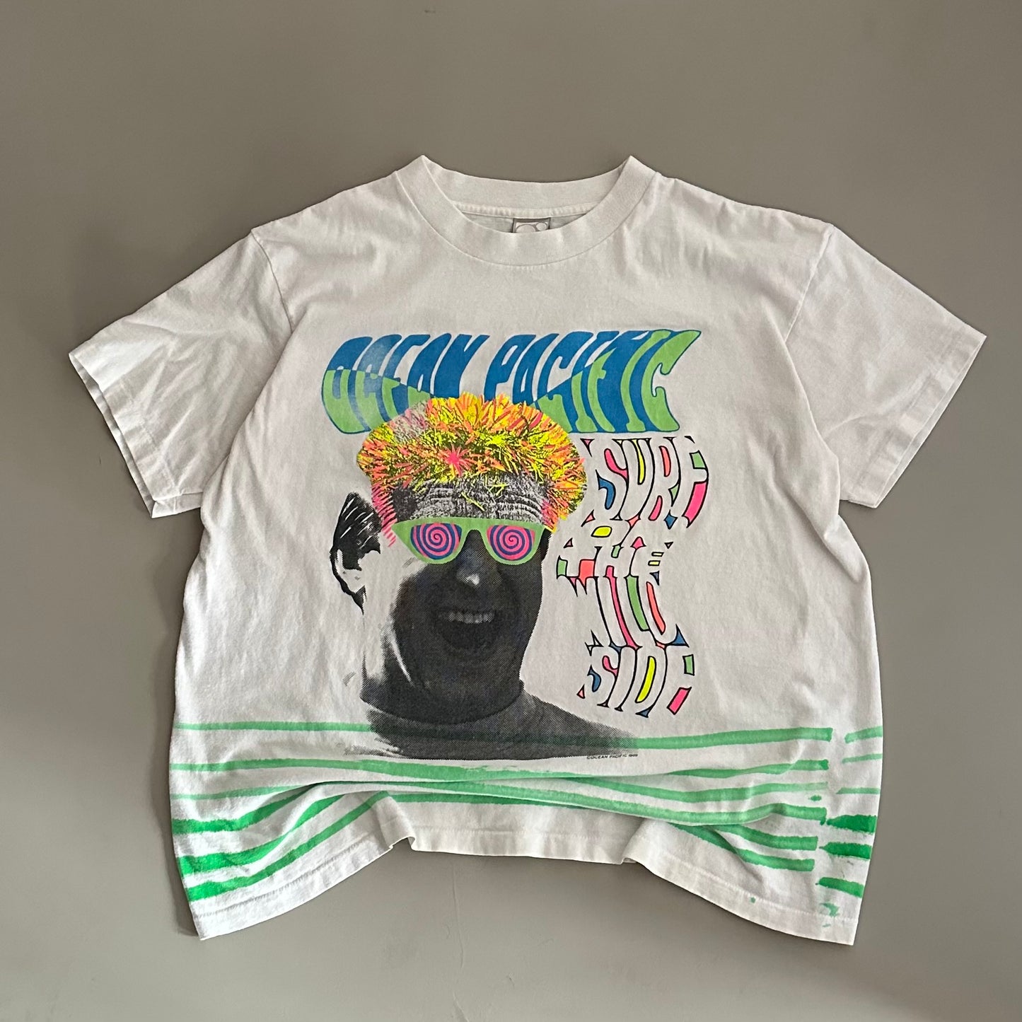 XL 1989 Ocean Pacific Surf on the Wild Side T-shirt