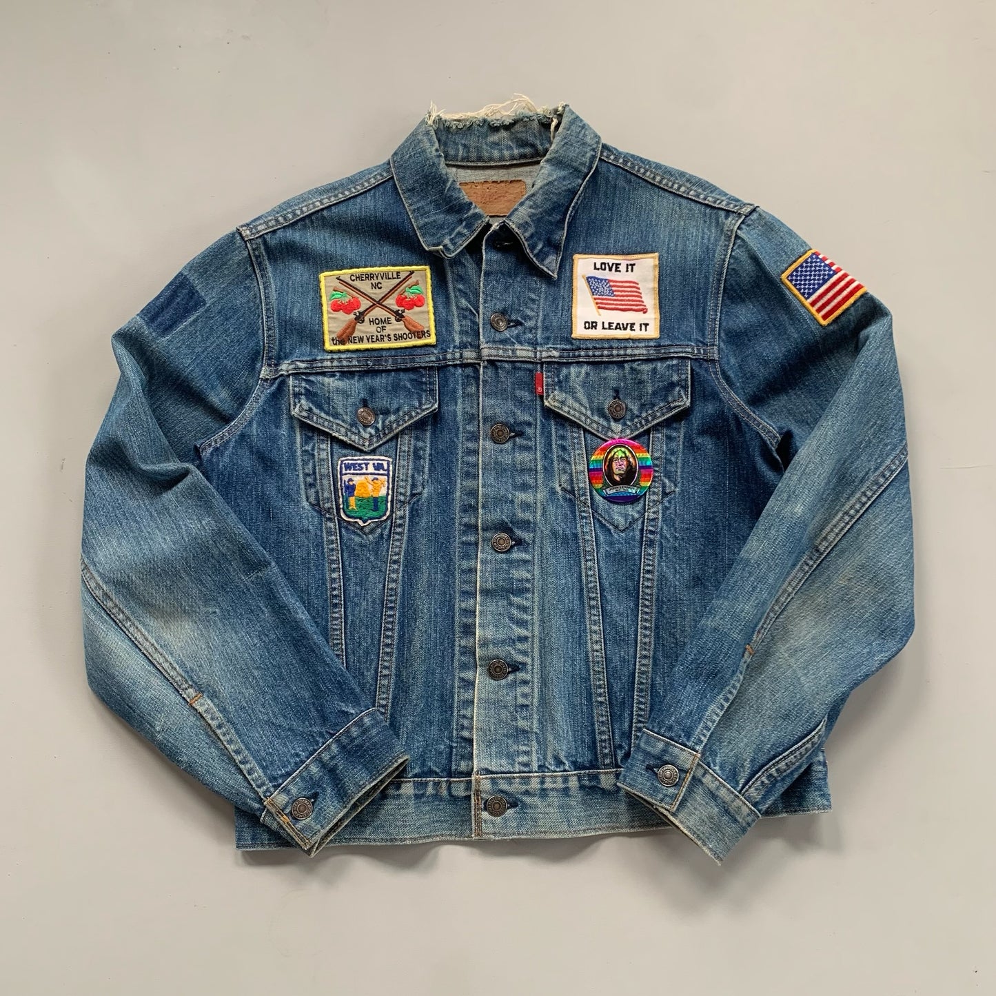 Large 1970s Levi's Patch Denim Jacket