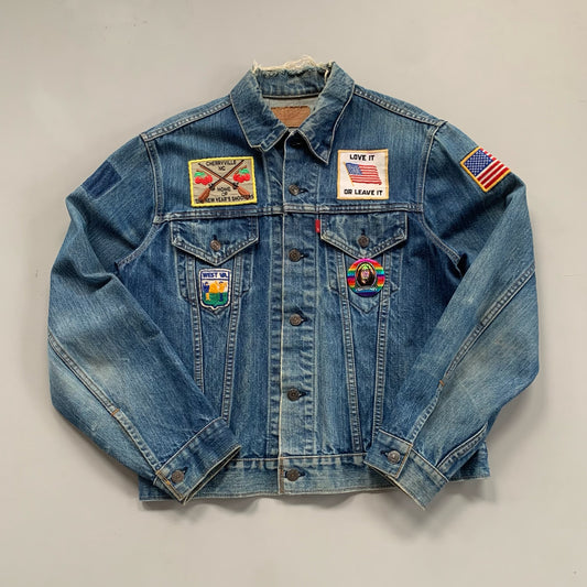 Large 1970s Levi's Patch Denim Jacket