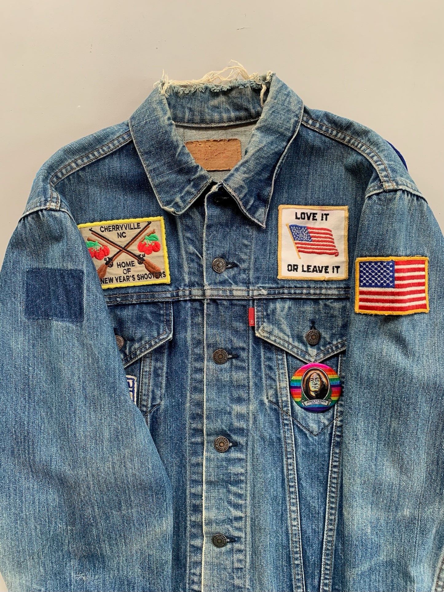 Large 1970s Levi's Patch Denim Jacket