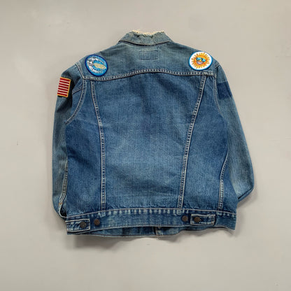Large 1970s Levi's Patch Denim Jacket