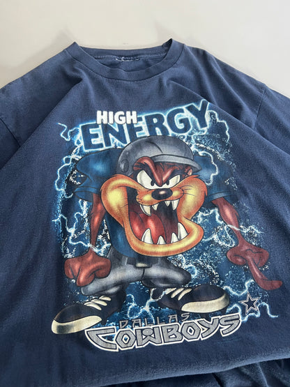 Large 2000 Dallas Cowboys Taz T-shirt
