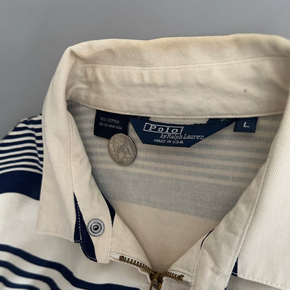 Large 90s Polo Ralph Lauren Striped Jacket