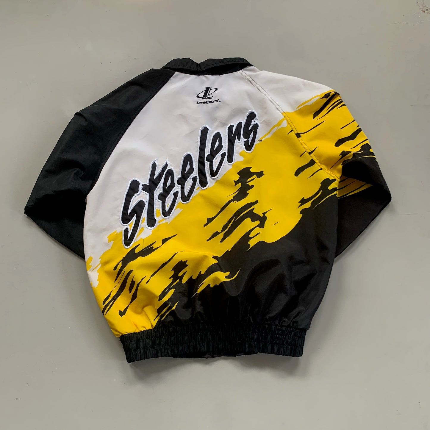 Medium 1990s Pittsburgh Steelers LogoAthletic Splash Jacket