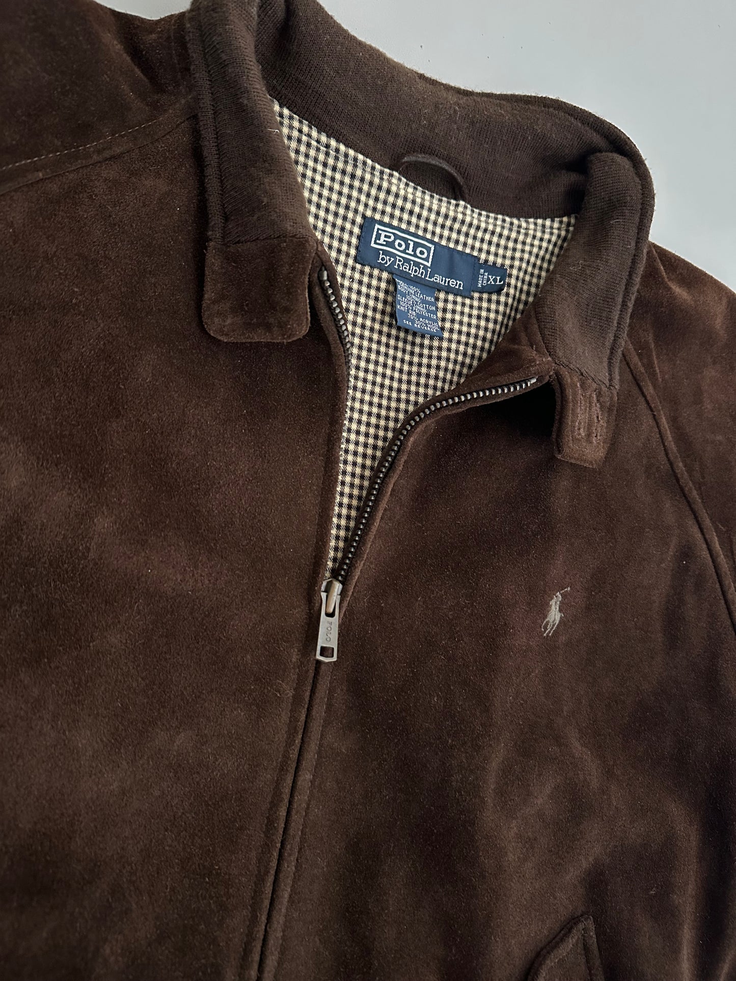 XL 2000s Polo Ralph Lauren Suede Jacket