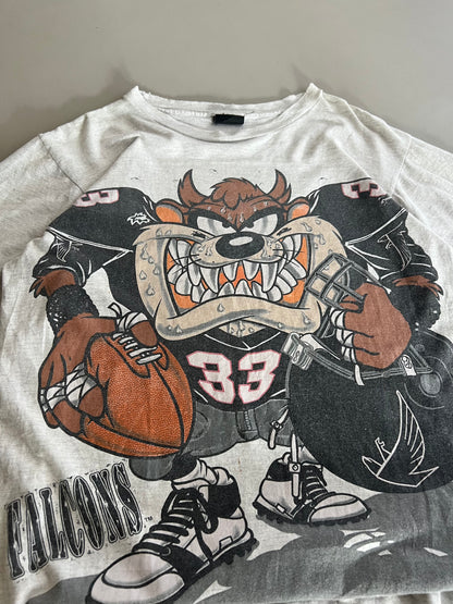 XL 1994 Atlanta Falcons Taz AOP T-shirt