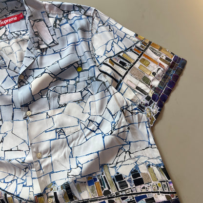 Large Supreme Glass Mosaic Button Shirt