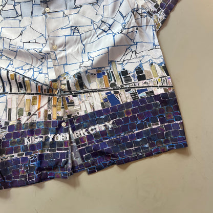 Large Supreme Glass Mosaic Button Shirt