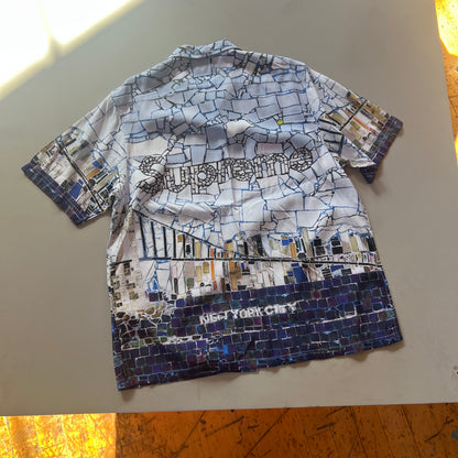 Large Supreme Glass Mosaic Button Shirt