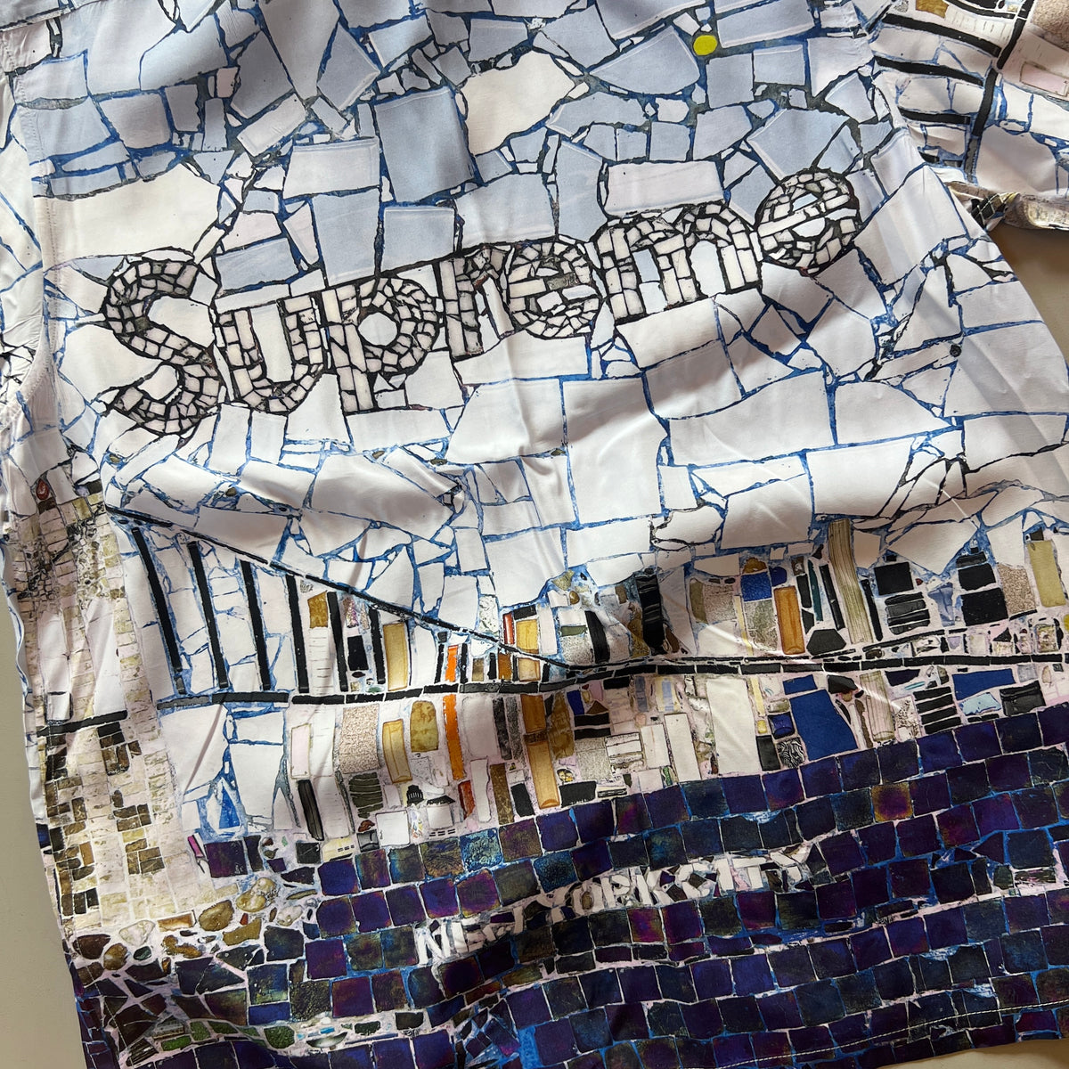 Large Supreme Glass Mosaic Button Shirt