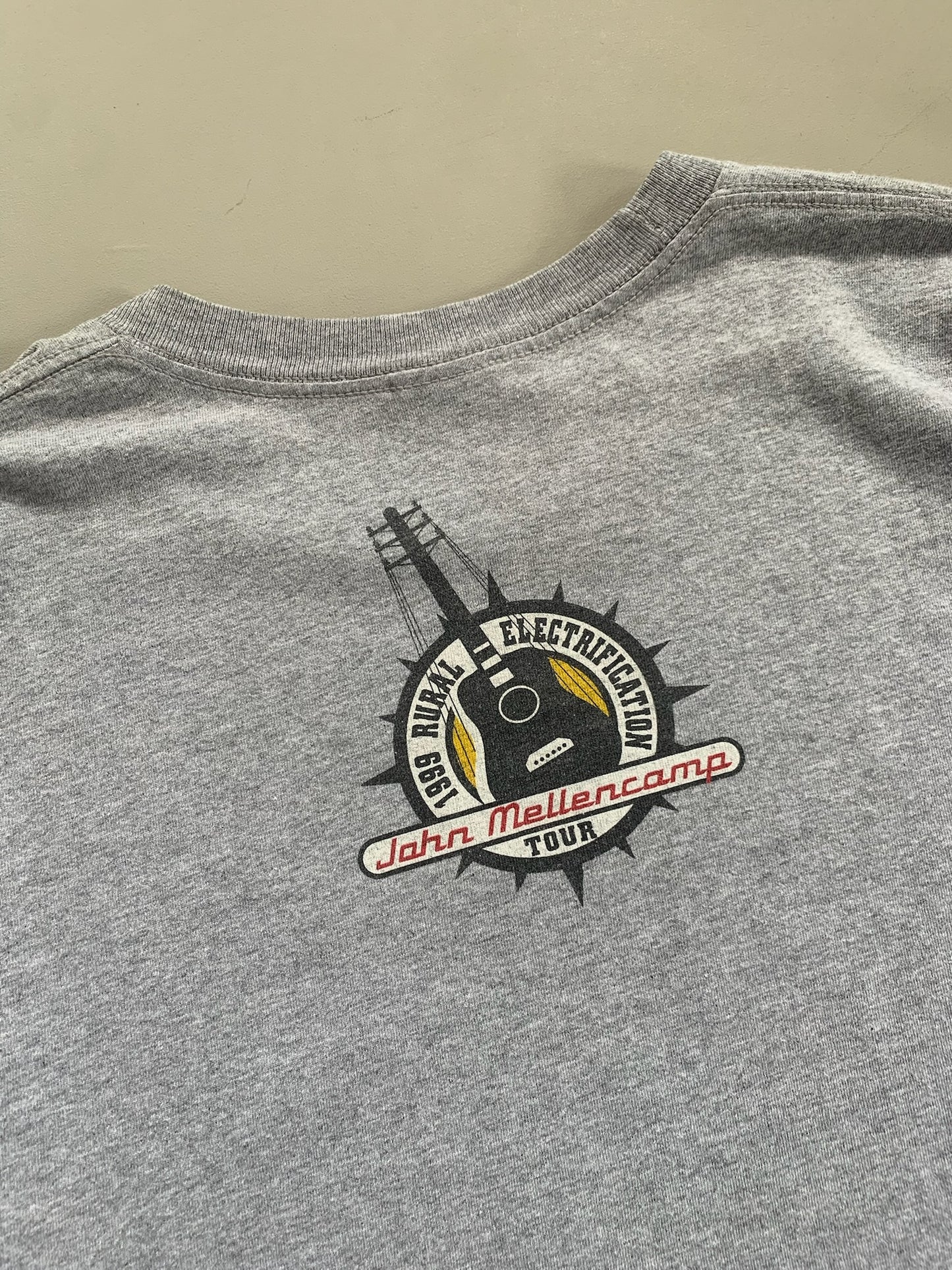 XL 1999 John Mellencamp Rural Electrification Tour T-shirt