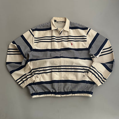 Large 90s Polo Ralph Lauren Striped Jacket