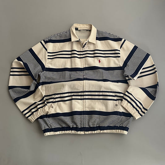 Large 90s Polo Ralph Lauren Striped Jacket