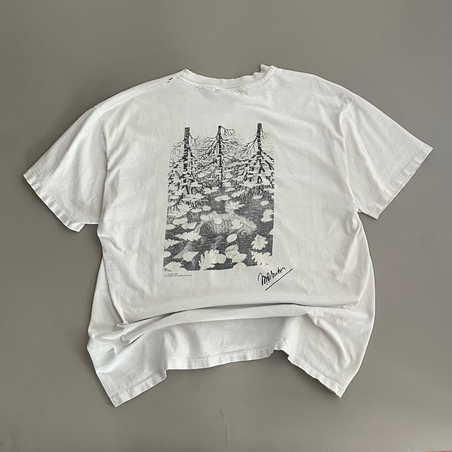 XL 1990s MC Escher Art T-shirt