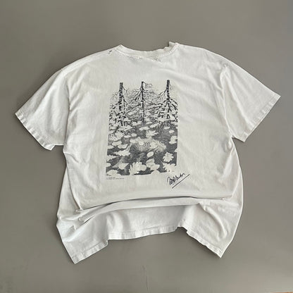 XL 1990s MC Escher Art T-shirt
