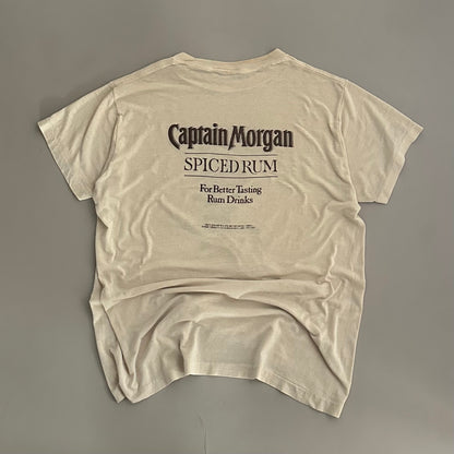 Large 80s Captain Morgan Spiced Rum T-shirt