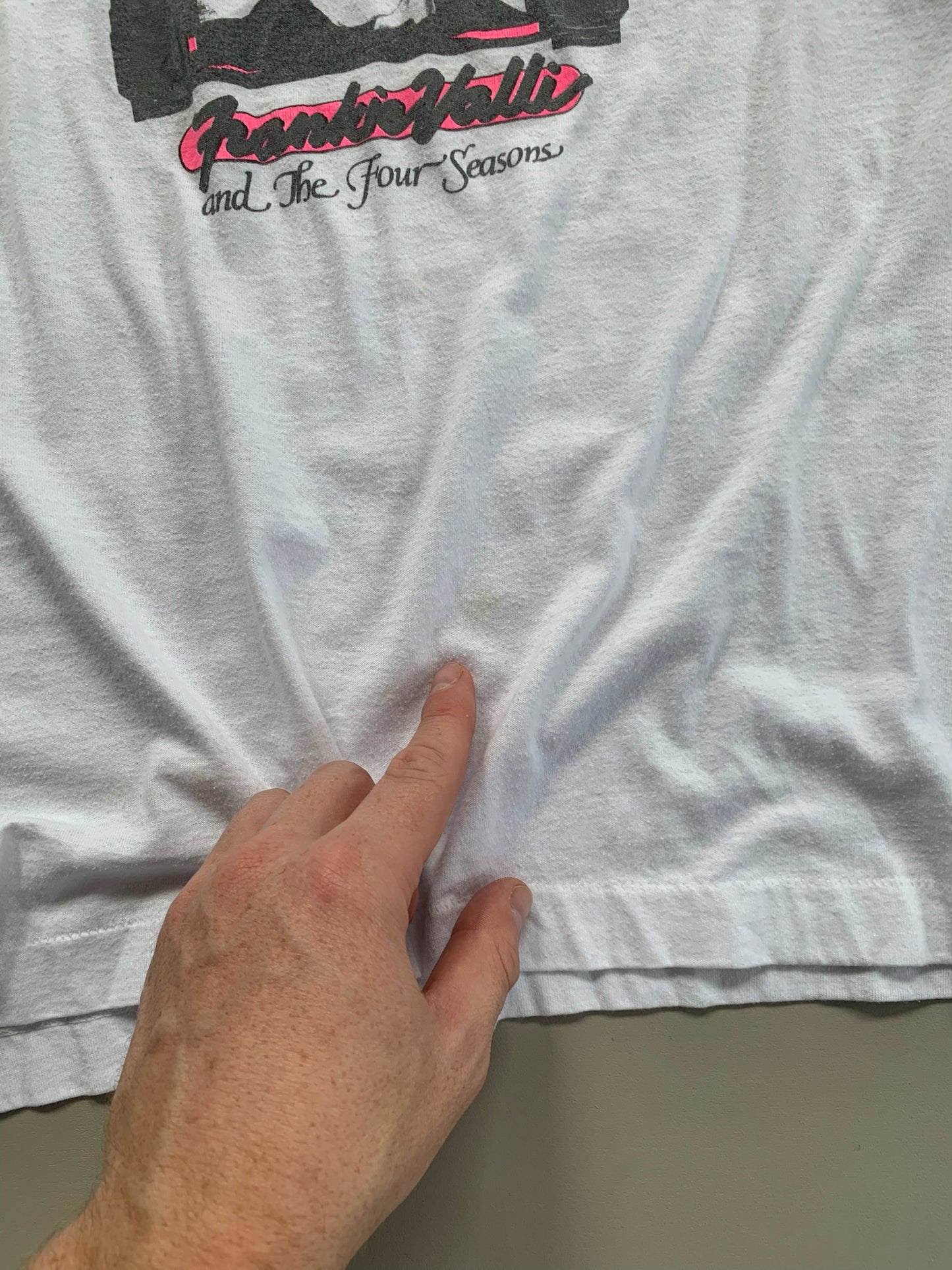 XL 80s Frankie Valli and the Four Seasons Ringer Shirt