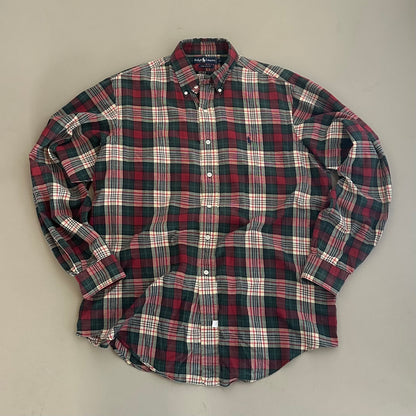 Large Polo Ralph Lauren Plaid Button Shirt