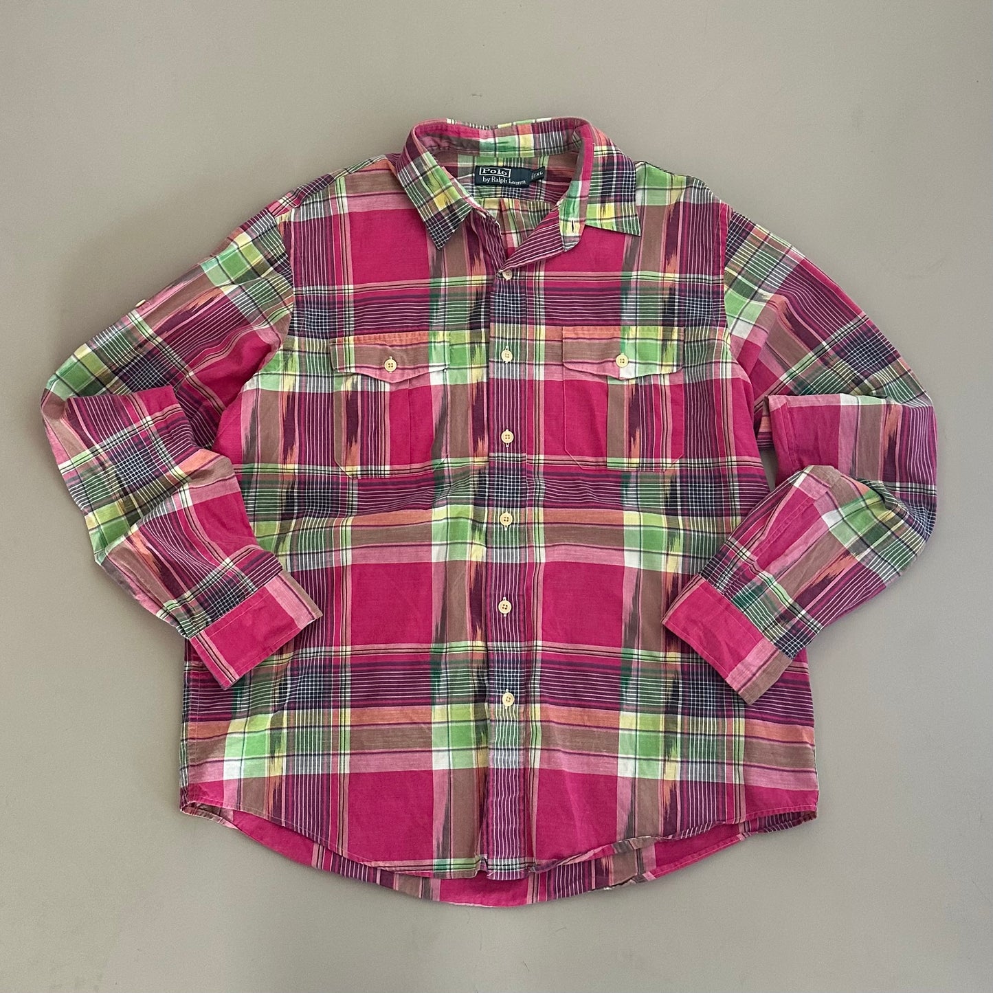 XL 2000s Polo Ralph Lauren Plaid Button Shirt