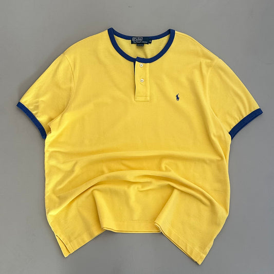 XL 90s Polo Ralph Lauren Yellow Henley