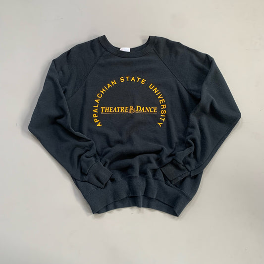 Large 1980s Appalachian State Theatre & Dance Sweatshirt