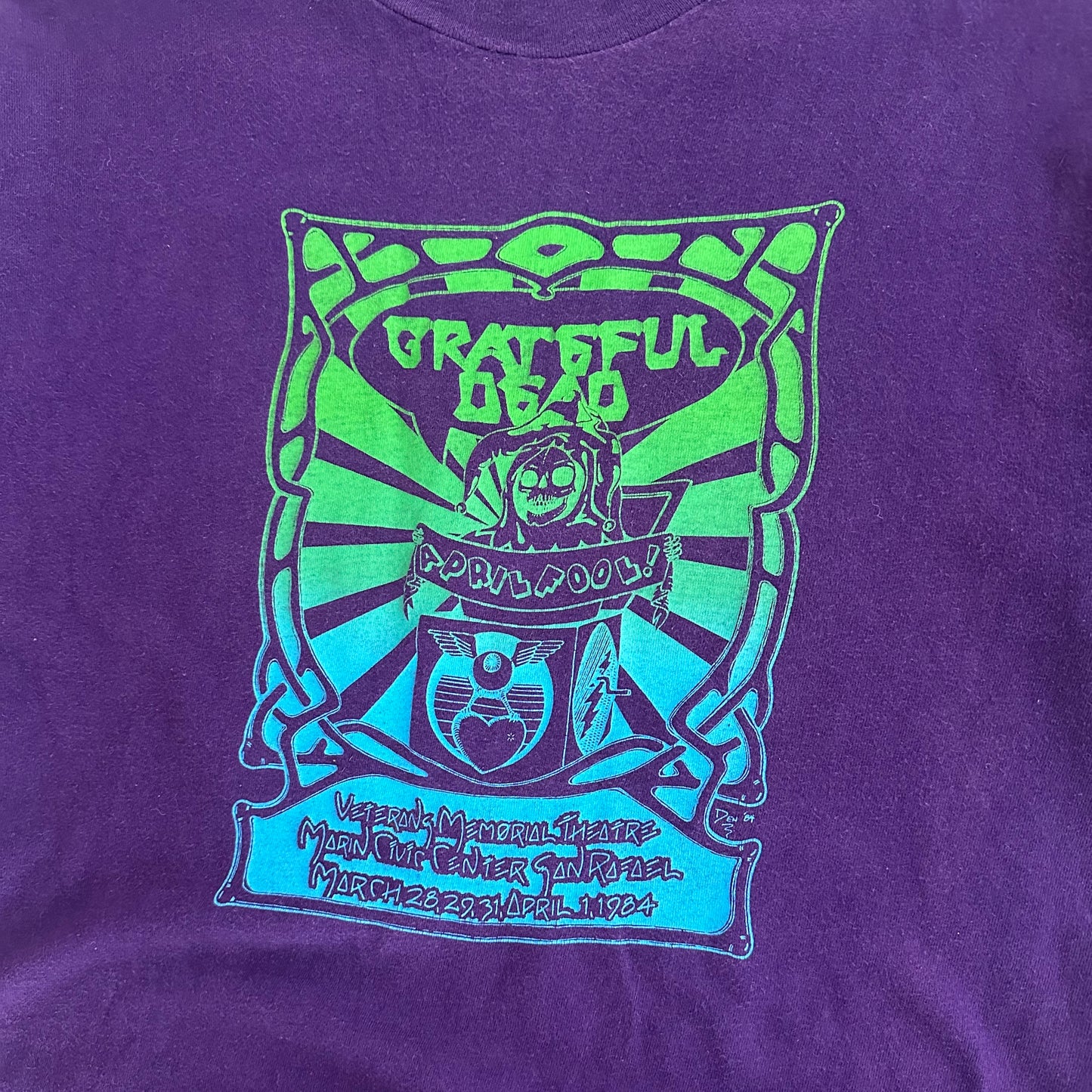 Large 1984 Grateful Dead April Fool! T-shirt