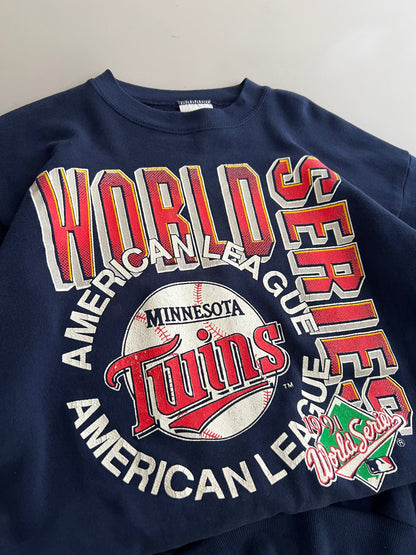 Large 1991 Minnesota Twins World Series Sweatshirt