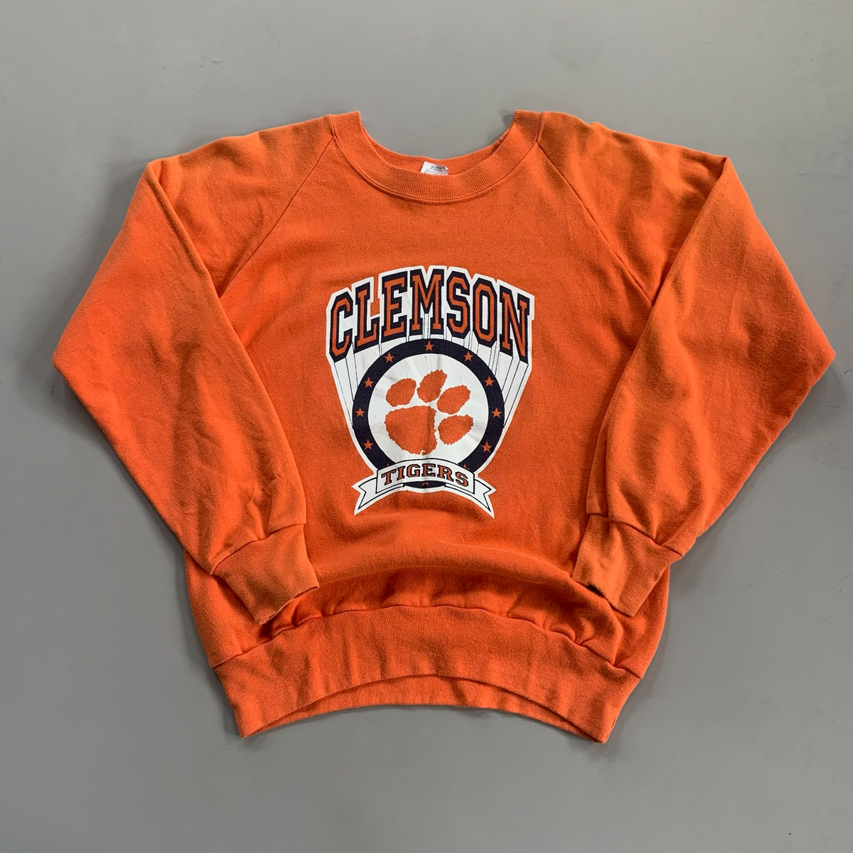 Large 80s Clemson University Sweatshirt