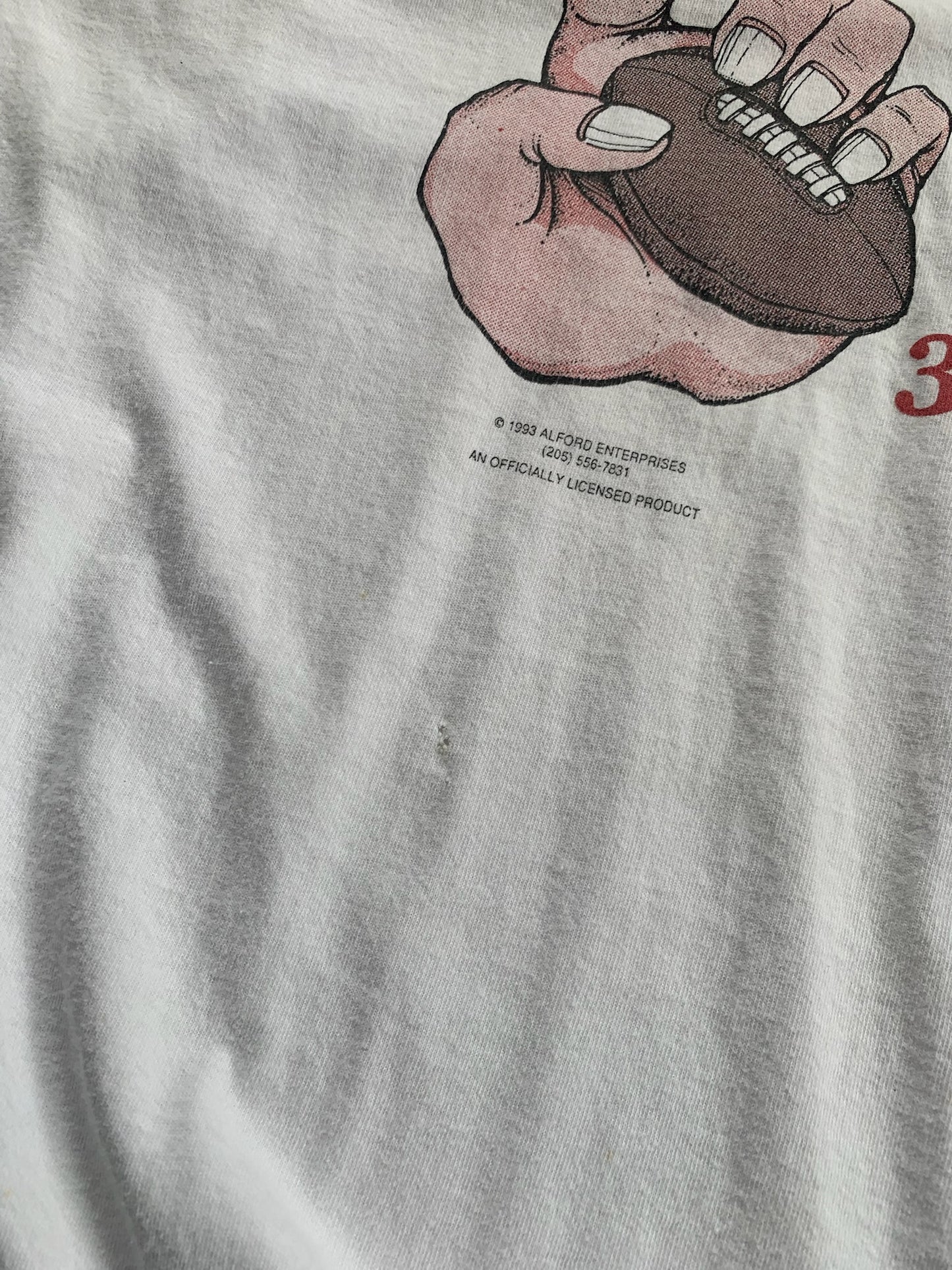 XL 1992 Alabama No.1 Champion T-shirt