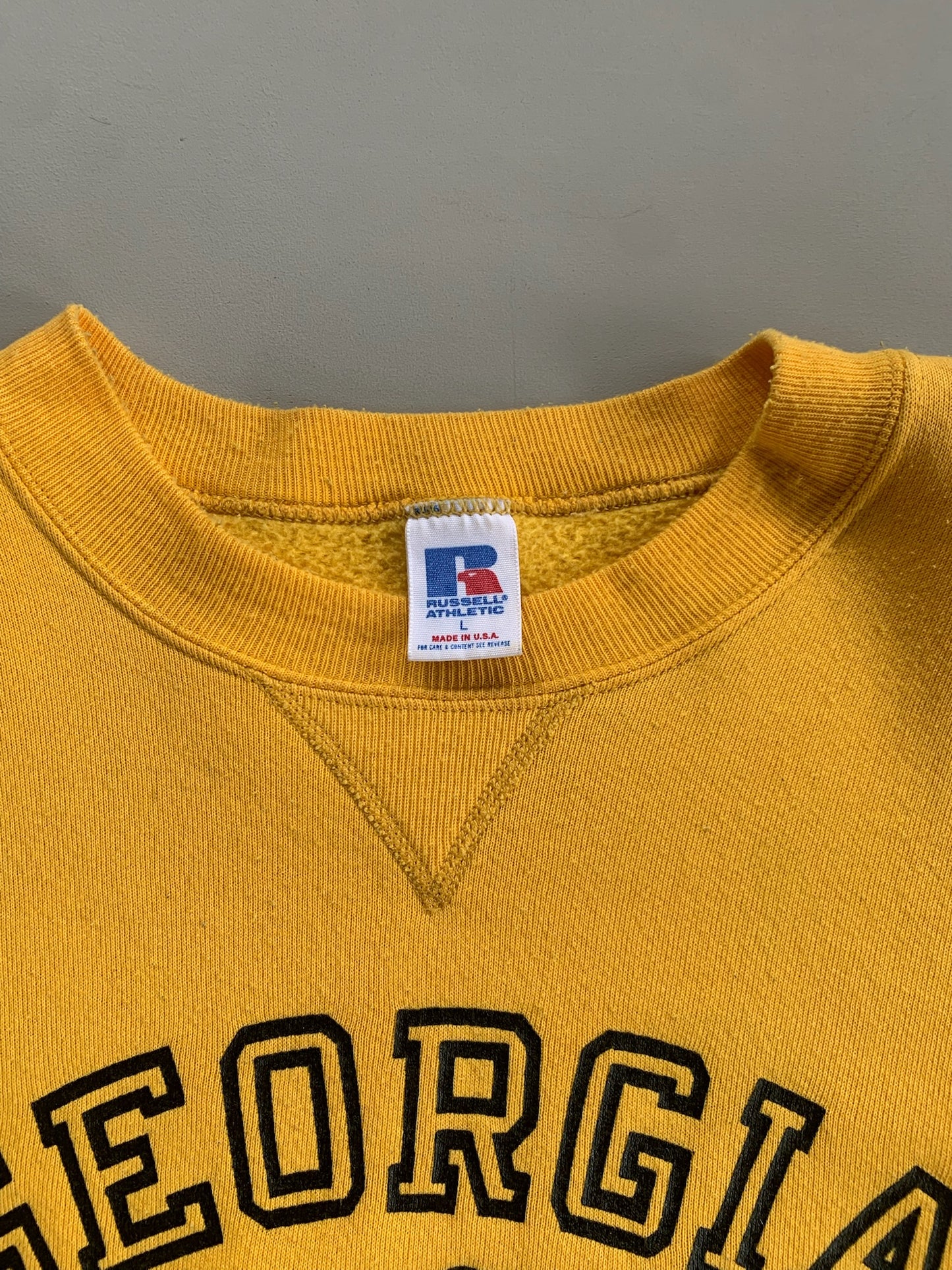 Large 1980s Georgia Tech Russell Athletic Sweatshirt