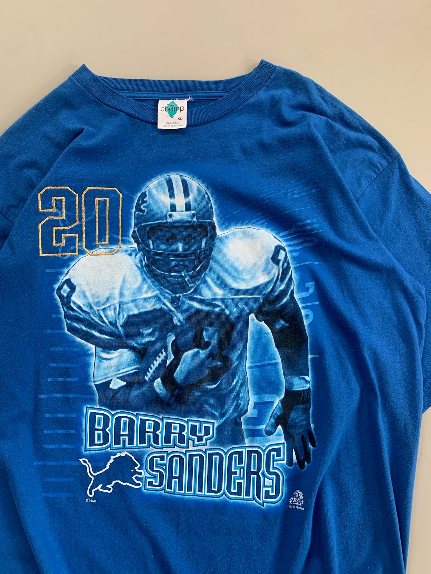 XL 1998 Detroit Lions Barry Sanders T-shirt