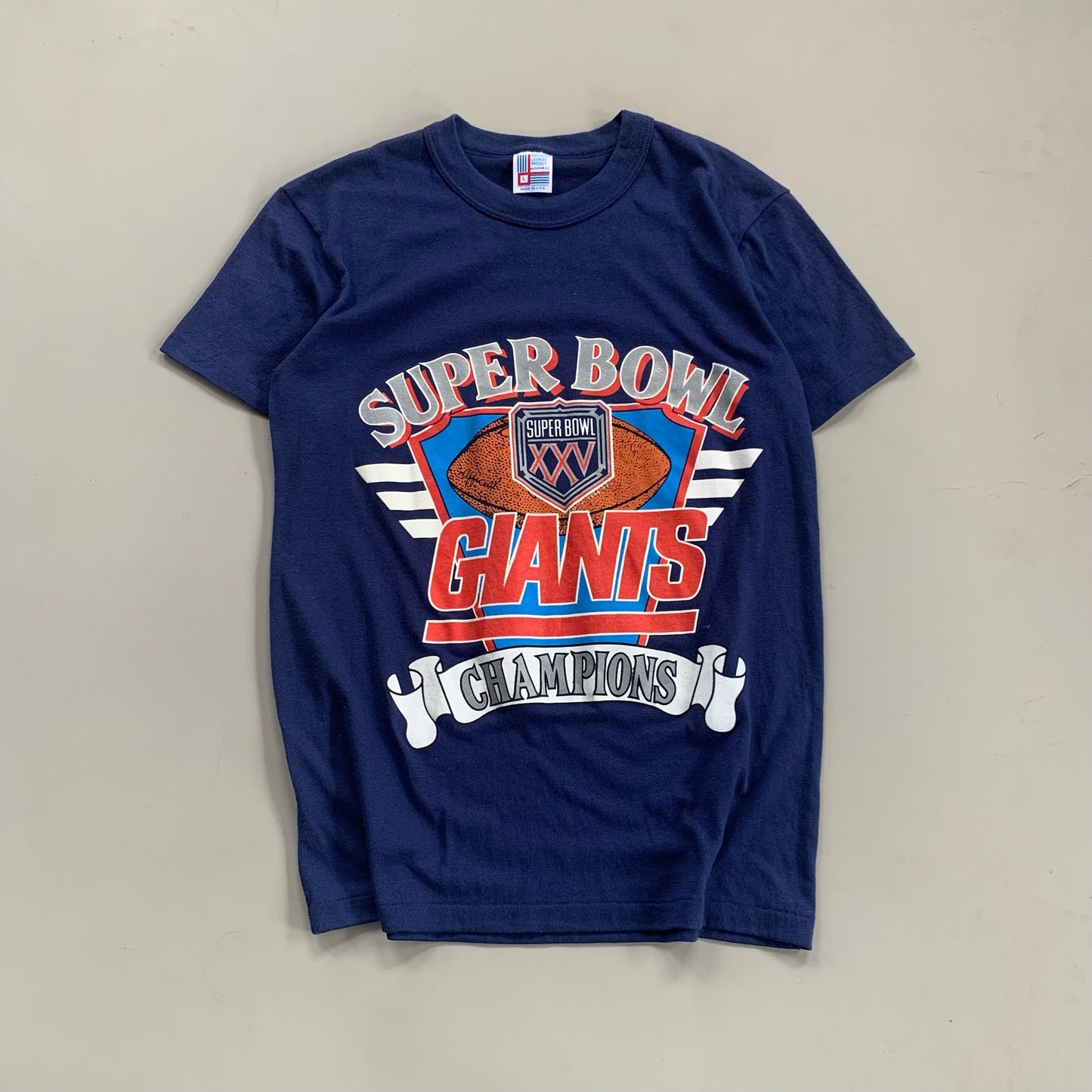Large 1991 New York Giants Superbowl 25 Champs T-shirt