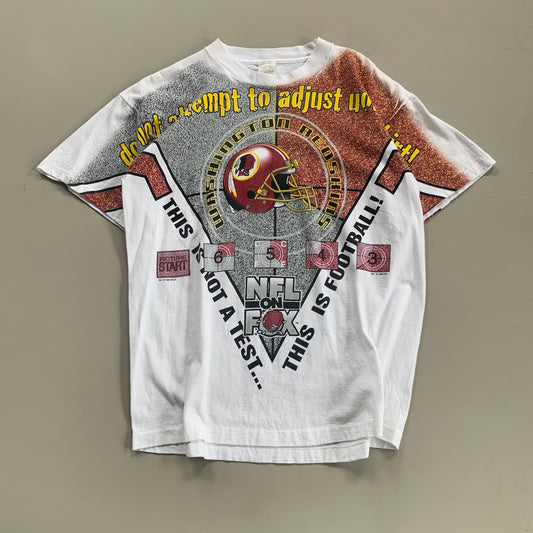 Large 1996 Washington Redskins NFL on Fox AOP T-shirt